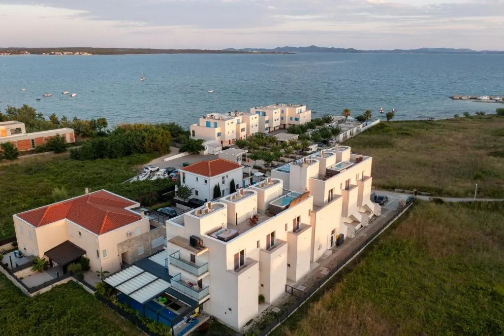 Villa Miri Privlaka Villa Miri R2 Complex From the Sky