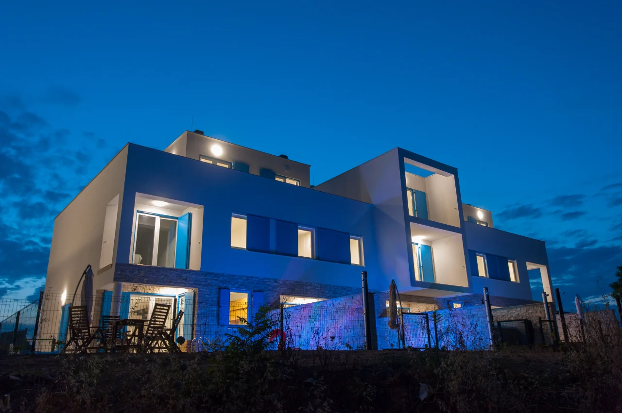 Villa Miri Privlaka Villa Miri Rose Full View at Night 2