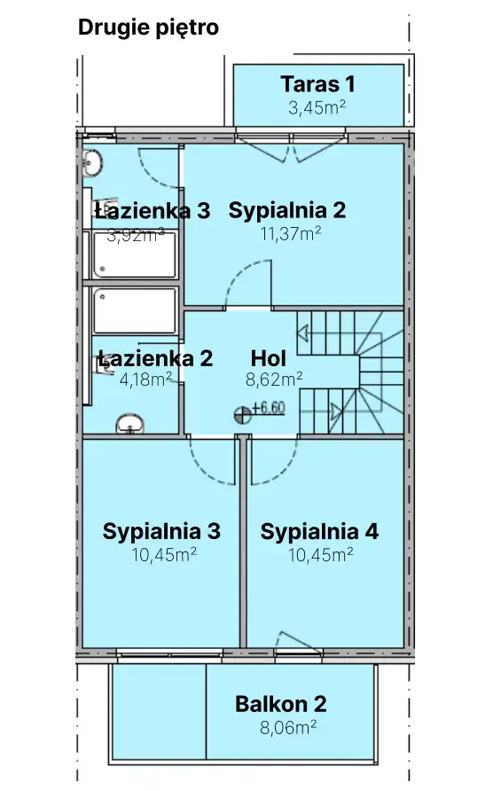 Villa-Miri-Privlaka-Buy-Villa-Pl-R2-Second-Floor-Drawing