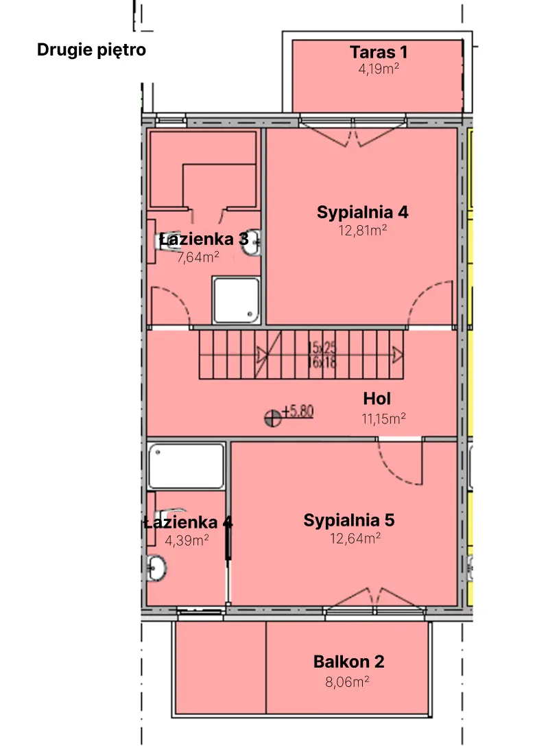 Villa-Miri-Privlaka-Buy-Villa-Pl-R5-Second-Floor-Drawing