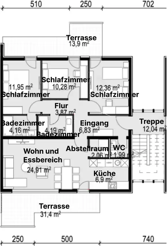 Villa Miri Privlaka Buy Villa S2 Drawing